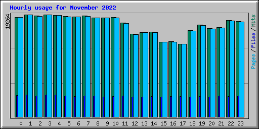 Hourly usage for November 2022