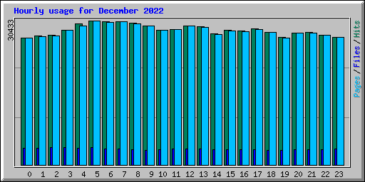 Hourly usage for December 2022