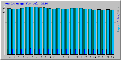 Hourly usage for July 2024